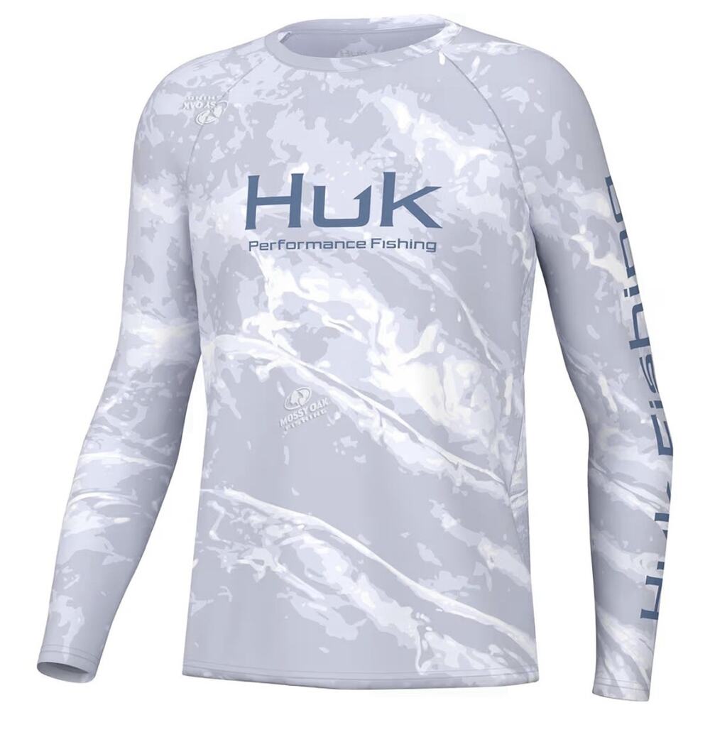 SIZE YXL Youth X-LARGE Huk Kids Long Sleeve Fishing Shirt performance Mossy Oak